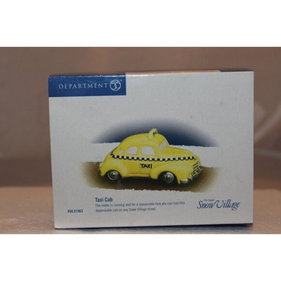 Dept 56 Snow Village - Taxi Cab - Picture 5 of 6